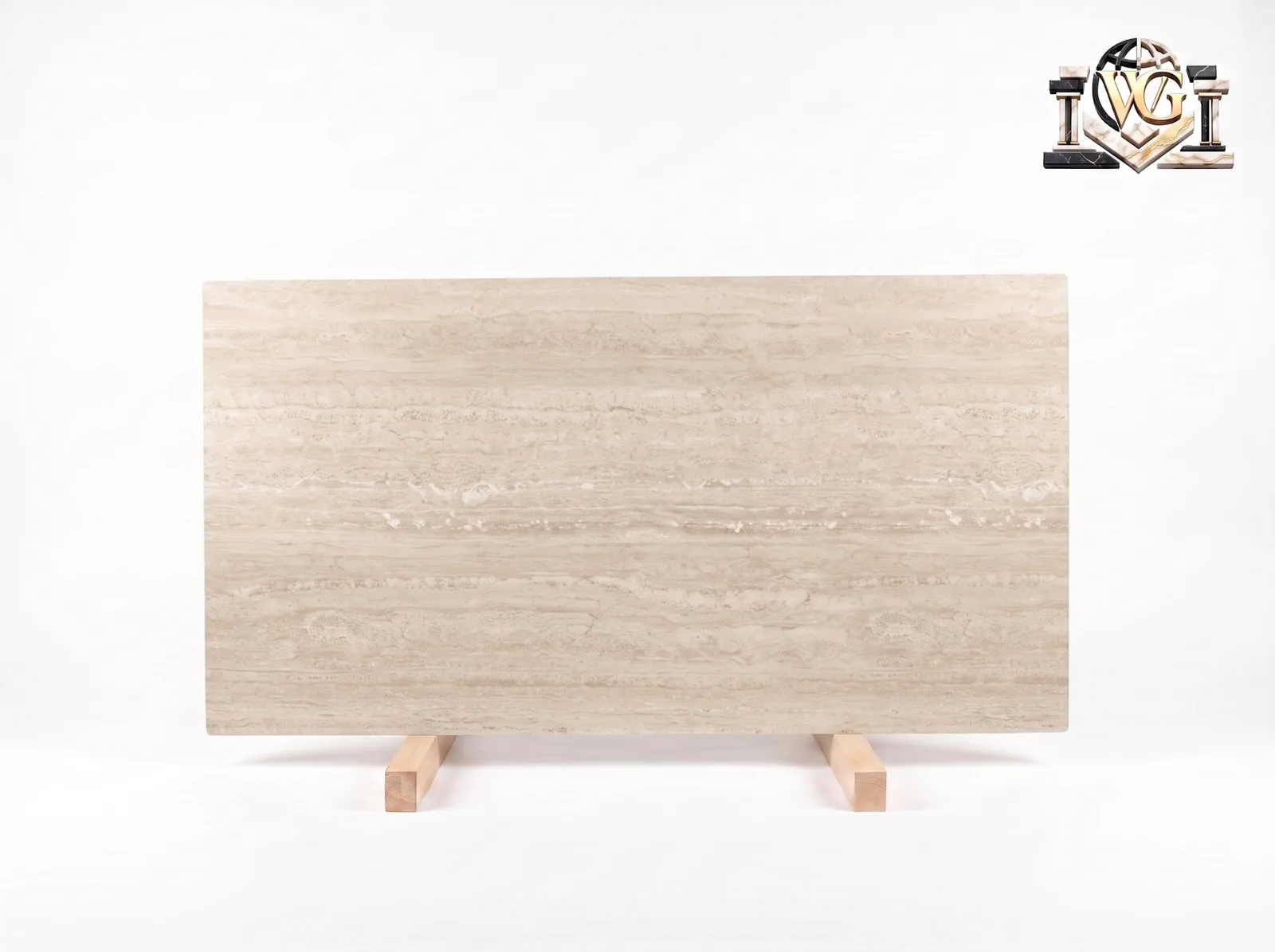 Travertino Ivory — The full slab